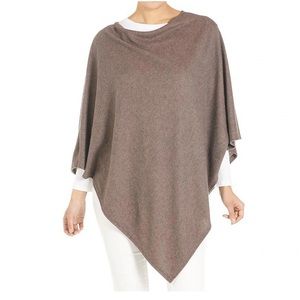 Coco + Carmen Lightweight Brushed Poncho -
Brown
